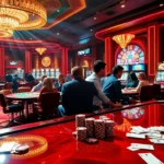 Experience the thrill of high-stakes games at new88 com casino, featuring poker chips and vibrant slot machines.