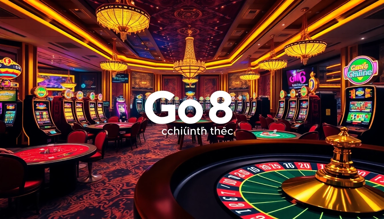 Experience thrilling gameplay at the Go8 chính thức casino, with vibrant games and high-stakes action.